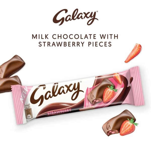 Galaxy Strawberry Chocolate Bars 36g