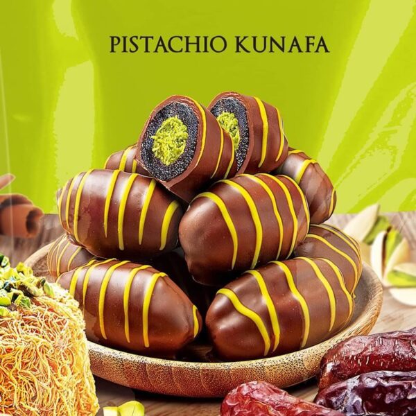 Chocolate coated date - Chocodate Pistachio Kunafa