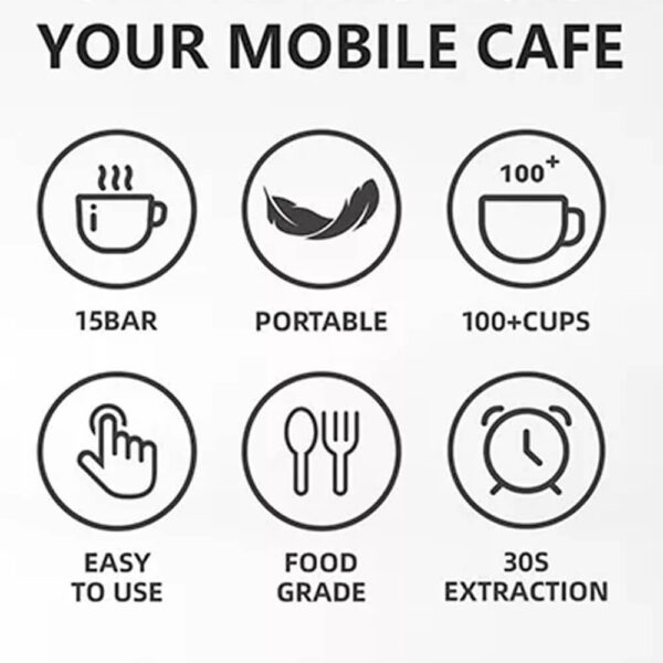 Portable Mini Espresso Coffee machine CERA+ PCM01