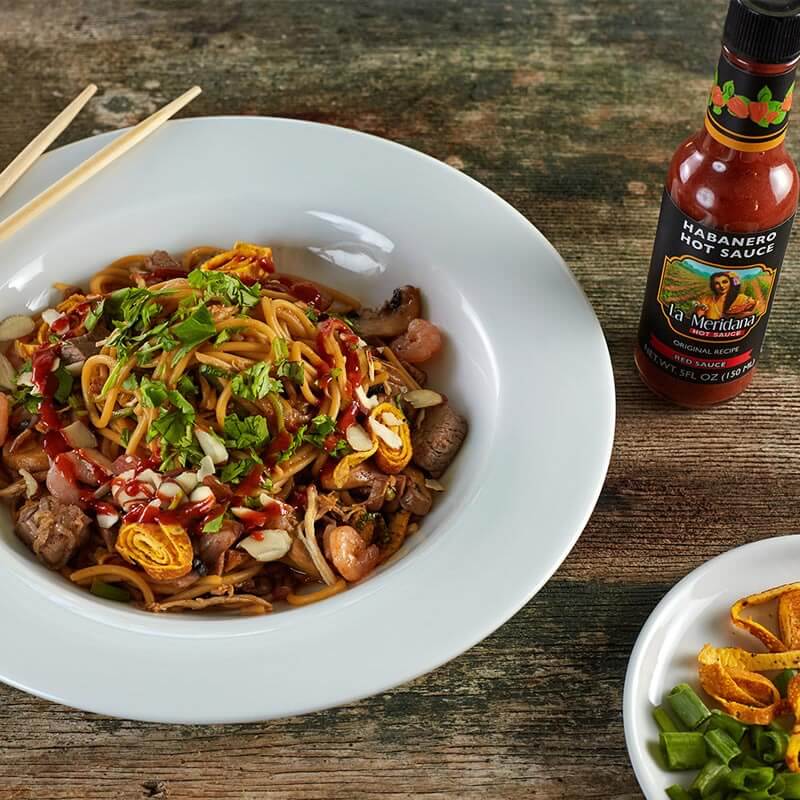 Red Habanero Hot Sauce La Meridana 150ml - Image 3