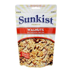 Sunkist Premium walnuts dry roasted & light salt 140g pack