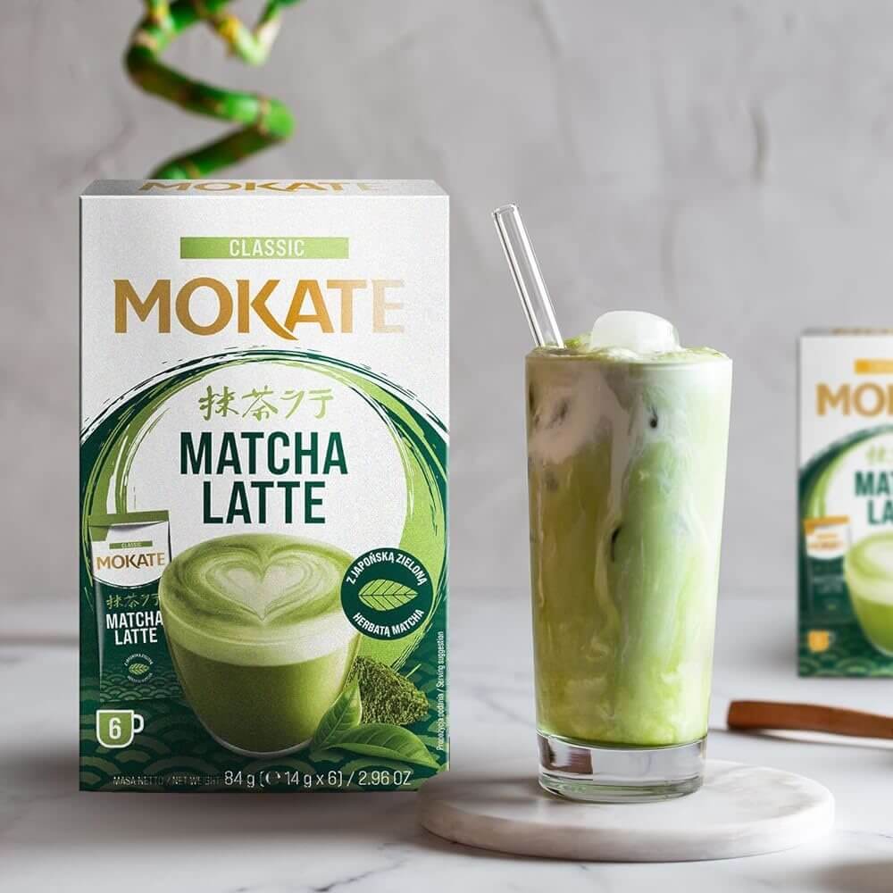 Matcha Latte - Mokate | 84g - 6 Serving Individual Pack - Image 2