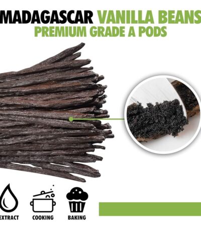 Organic Madagascar Vanilla Beans Grade A