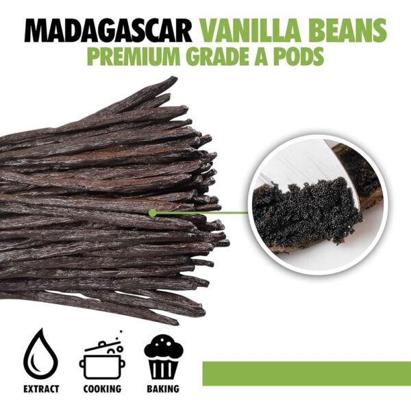 Organic Madagascar Vanilla Beans Grade A