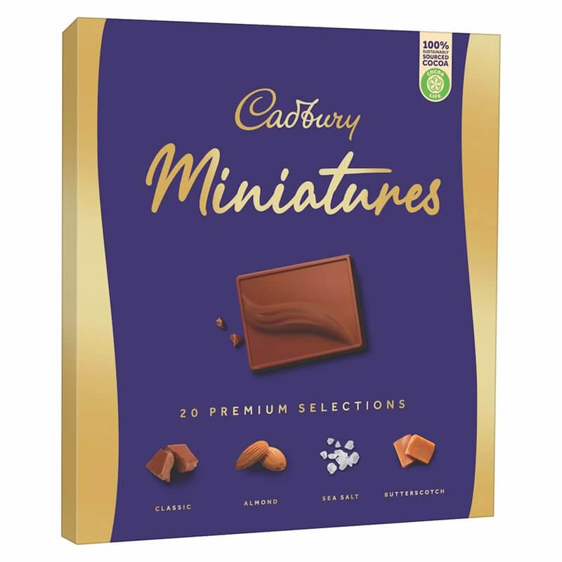 Cadbury Miniatures Chocolate Gift Box 200g Cadbury Miniatures Collection Premium Chocolate Gift Box 200 g - Image 1