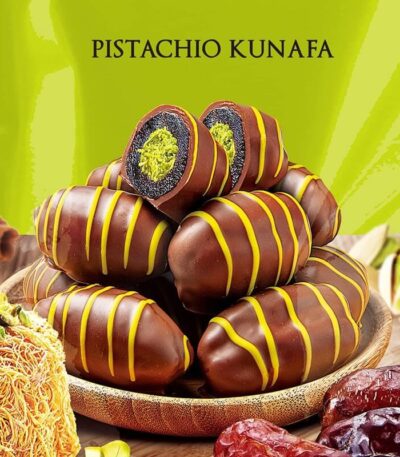 Chocolate Coated Dates Chocodate Pistachio Kunafa