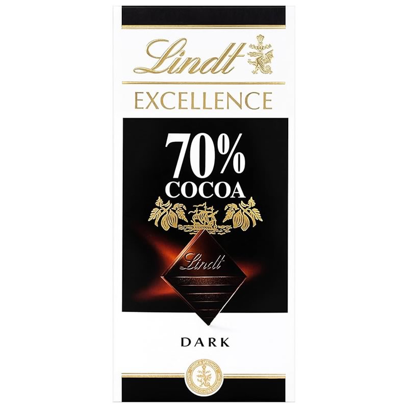 Lindt Excellence 70 Cocoa Dark Chocolate 100g Lindt Excellence 70% Cocoa Dark Chocolate 100g - Image 1