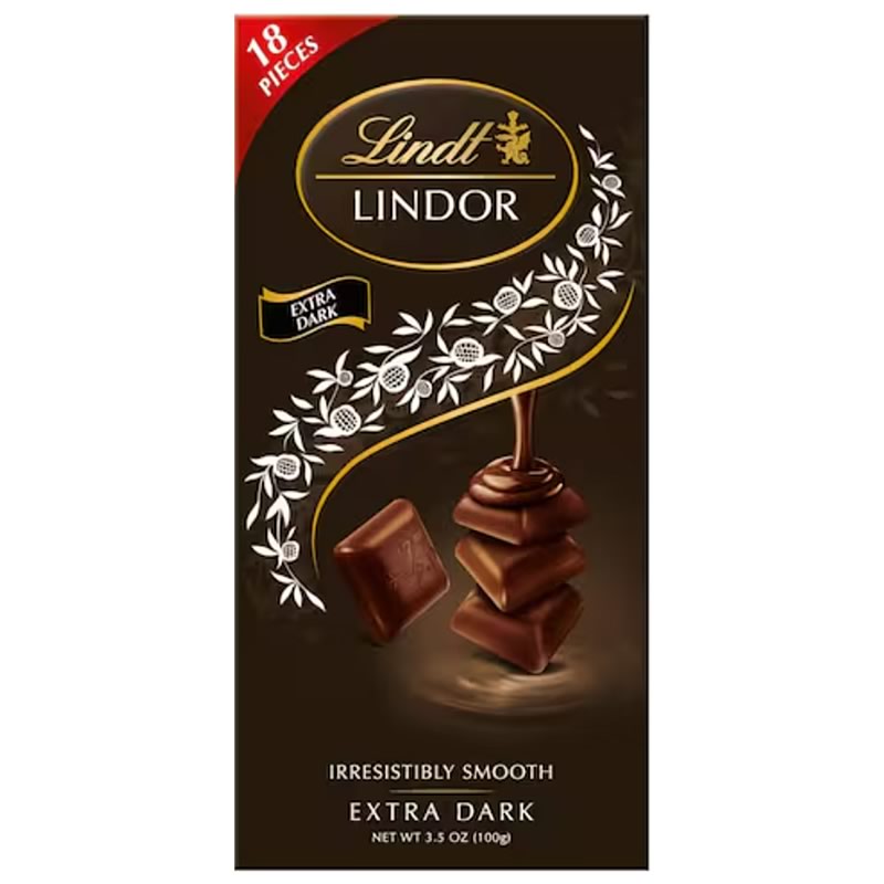 Lindt Lindor Extra Dark Chocolate 100g Lindt Lindor Extra Dark Chocolate 100g - Image 1