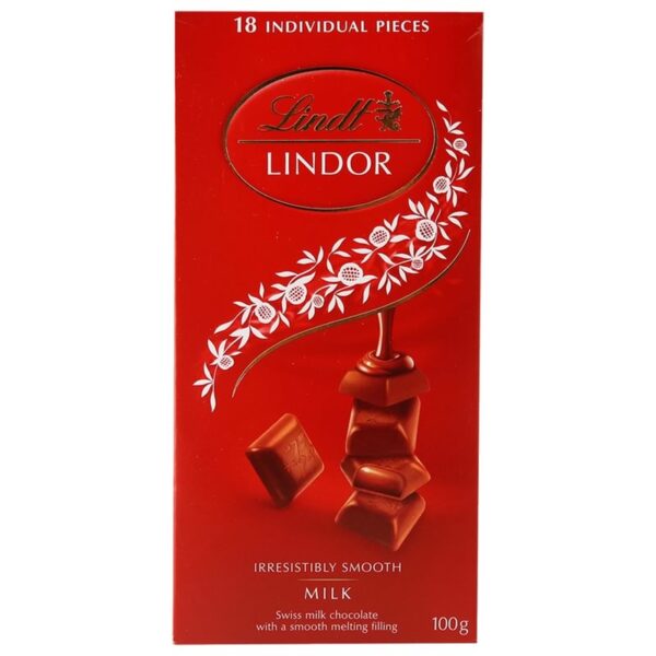 Lindt Lindor Milk Chocolate Bar 100g