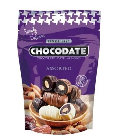 chocodate Chocolate Coated Dates White Chocolate Assorted