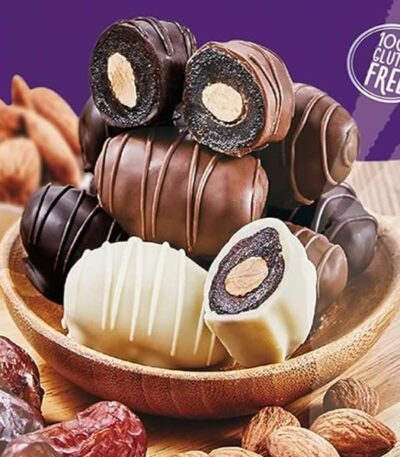 chocodate Chocolate Coated Dates White Chocolate Assorted