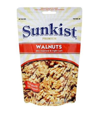 Sunkist premium walnuts dry roasted & light salt